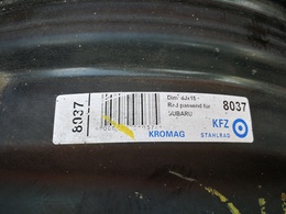 Subaru Forester acélfelni 15X6J, 5X100X56.1, ET48